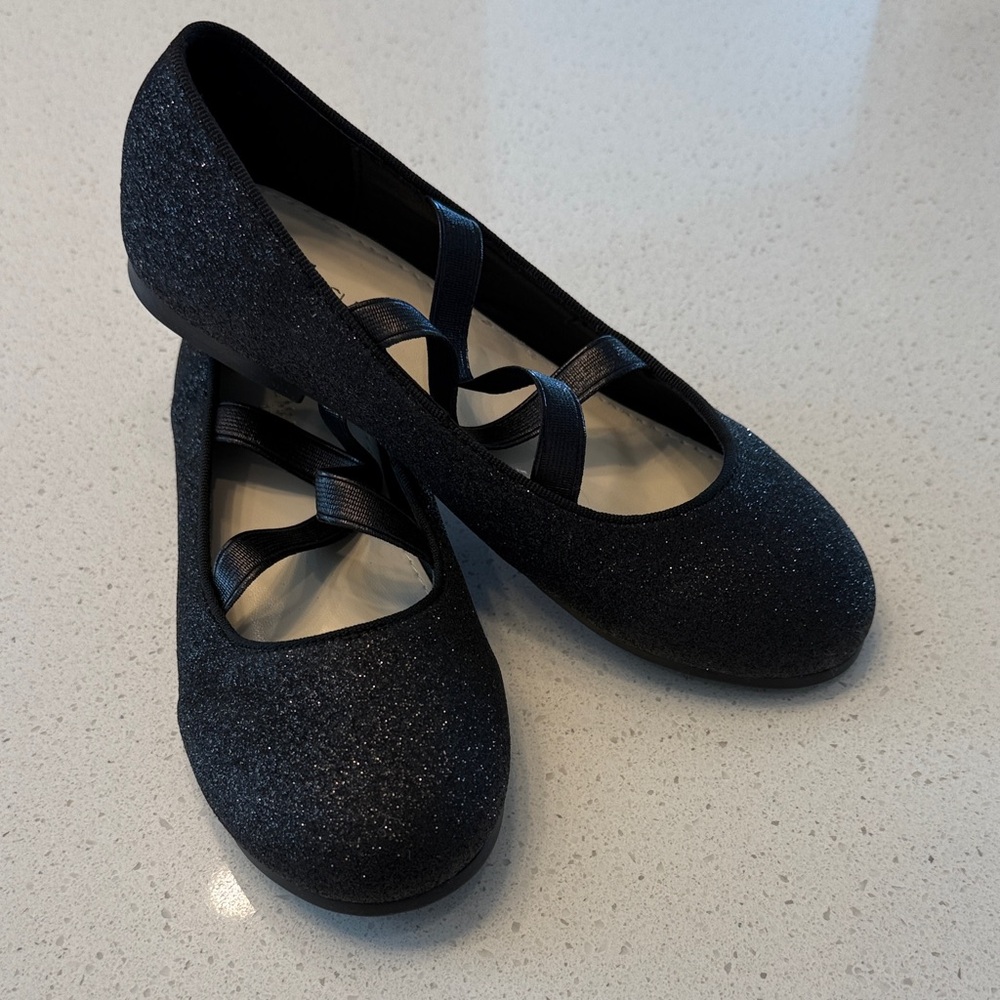 NWOT Sparkly Black Kids Dress Shoes